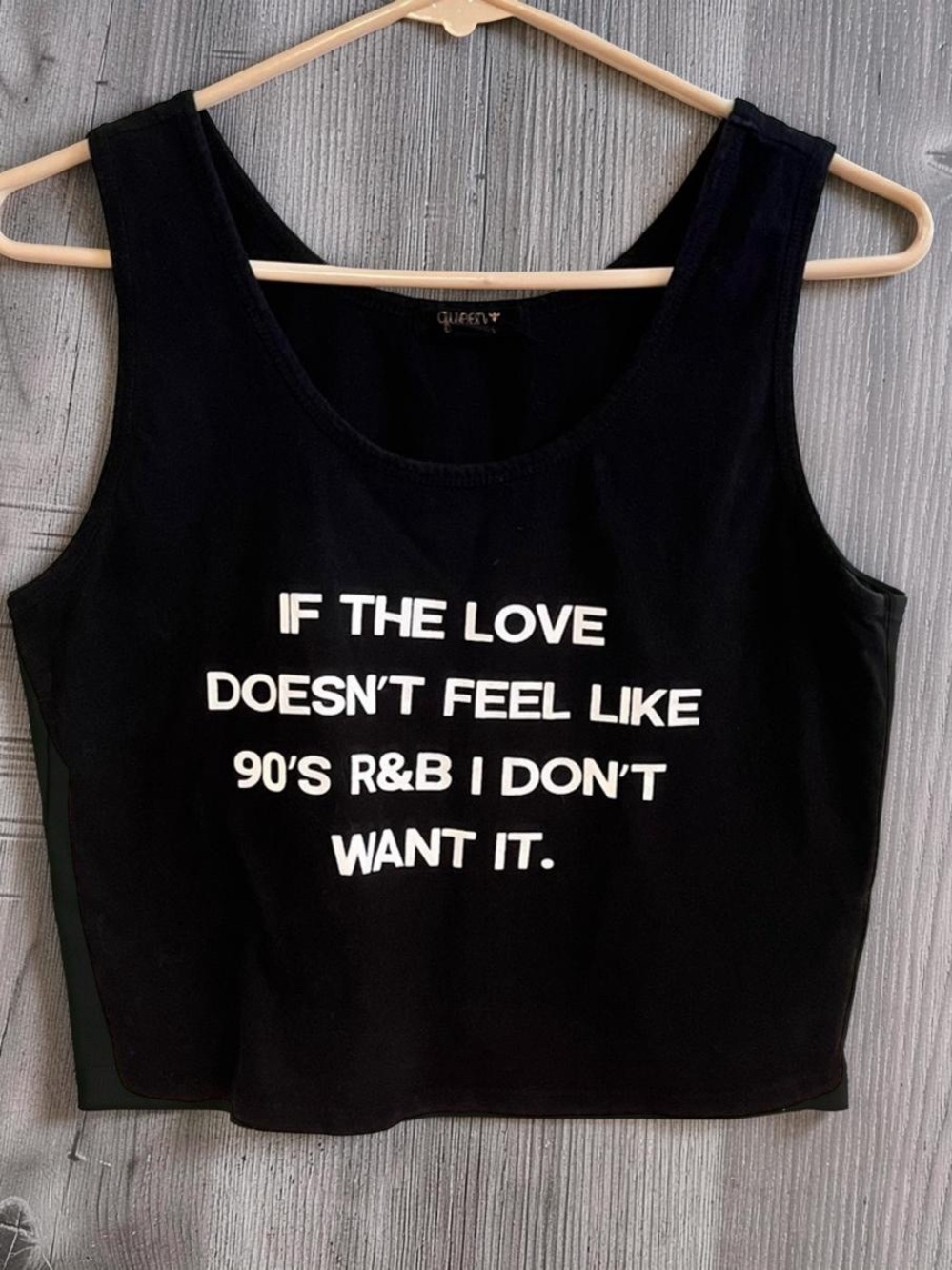 “90s R&B” Cropped Tank